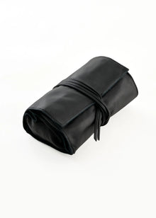 Define Brush Leather Roll Up Pouch