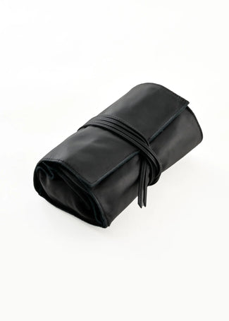Define Brush Leather Roll Up Pouch