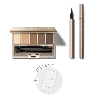 [VOCE x LUNASOL] Natural Brown Set that creates a natural three-dimensional effect